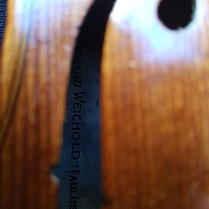 Barockvioline mit Etikett 2