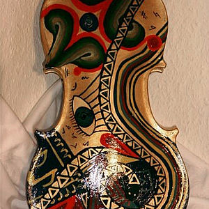 bemalte Violine 2