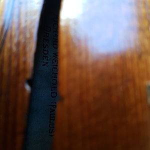 Barockvioline mit Etikett 1