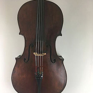 Cello mit Brandstempel „Richard Weichold, Dresden“ 1
